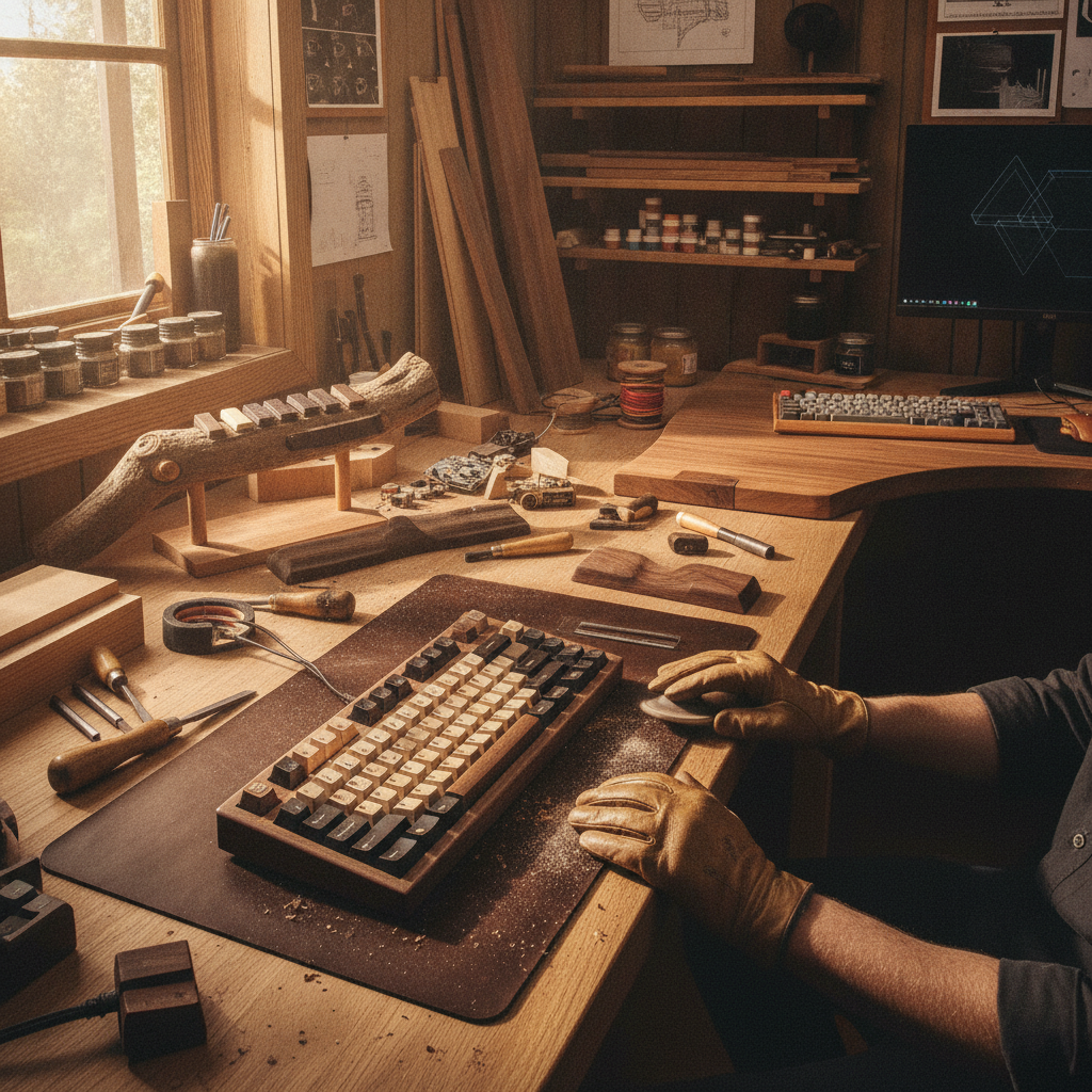 The Art of Woodworking Meets Keyboard Crafting
