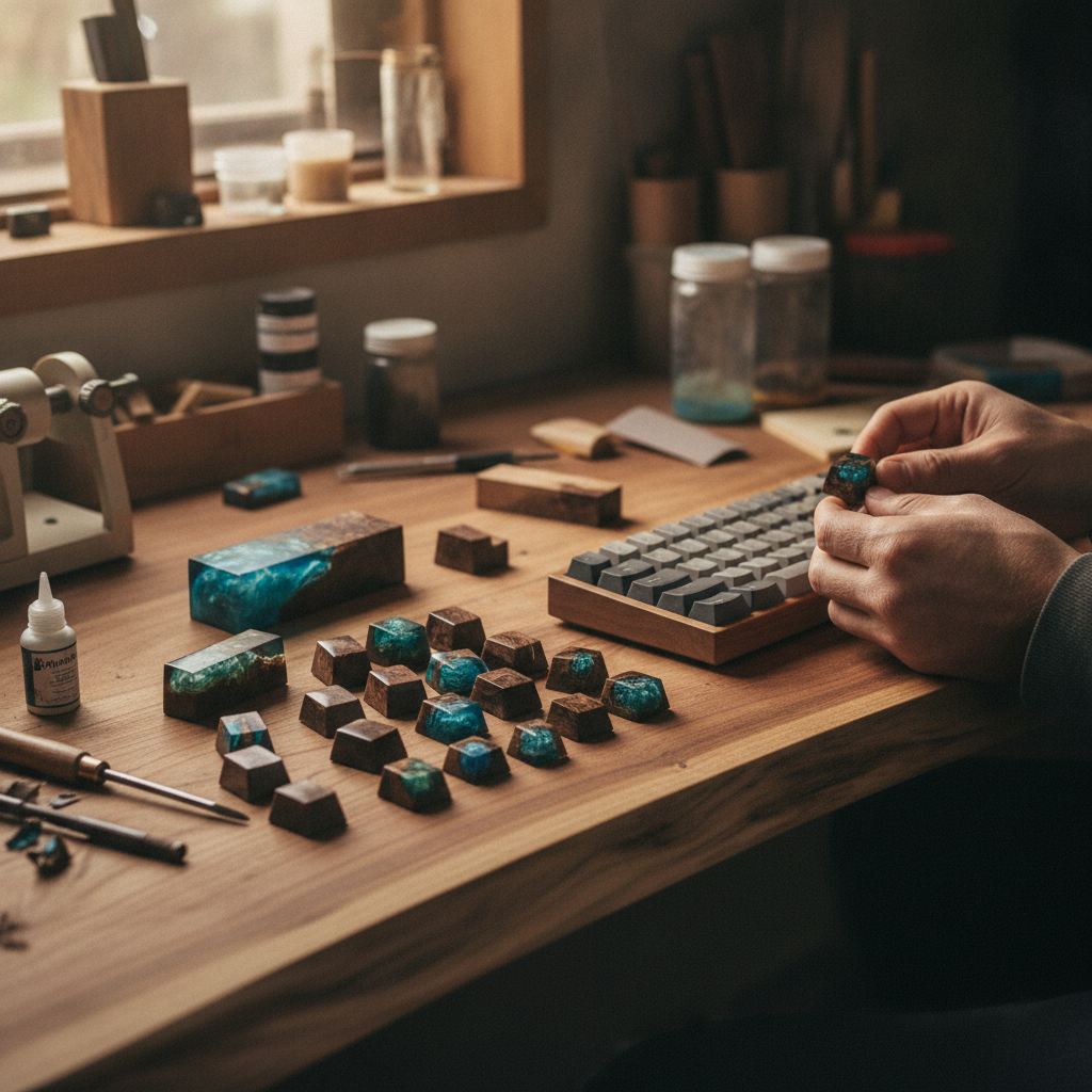 Wood and Resin Keycaps: The Craft Behind the Most Beautiful Keyboard Accessories